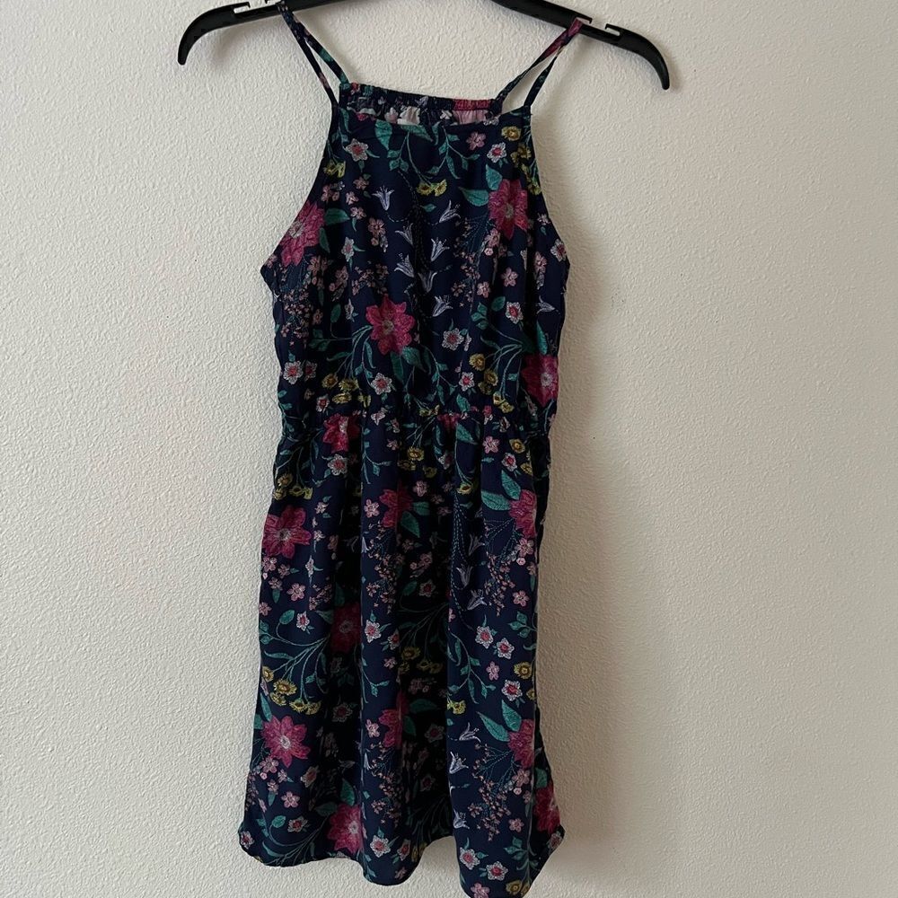 Old navy Dark blue Floral Girl Dress 14